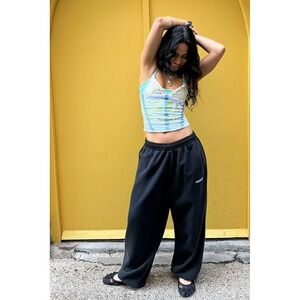 Urban Outfitters Harri Wide Leg Jogger Black Small New With Tags